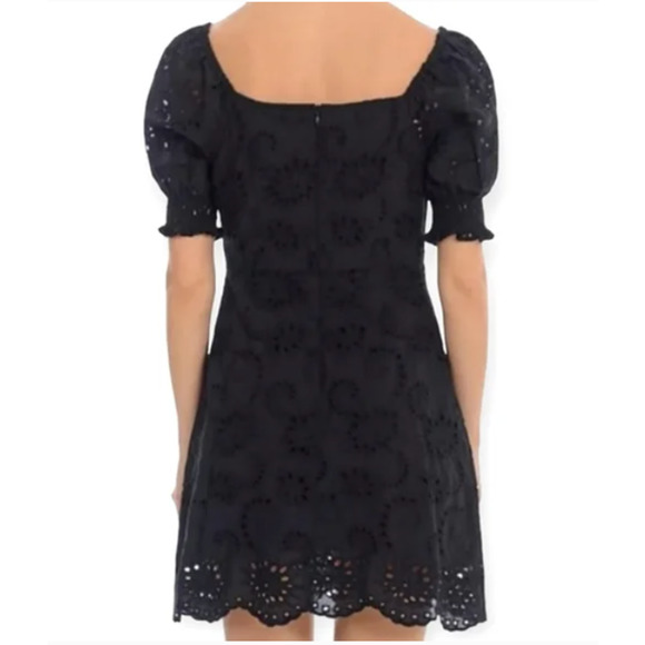 EUC 7 For All Mankind Eyelet Mini Dress - Picture 2 of 8